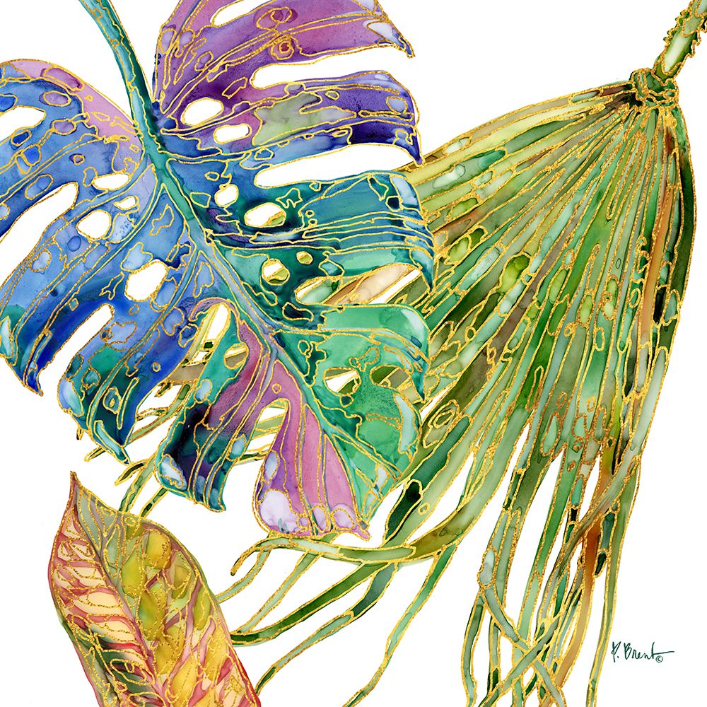 Spectrum Palm Fronds II art print by Paul Brent for $57.95 CAD