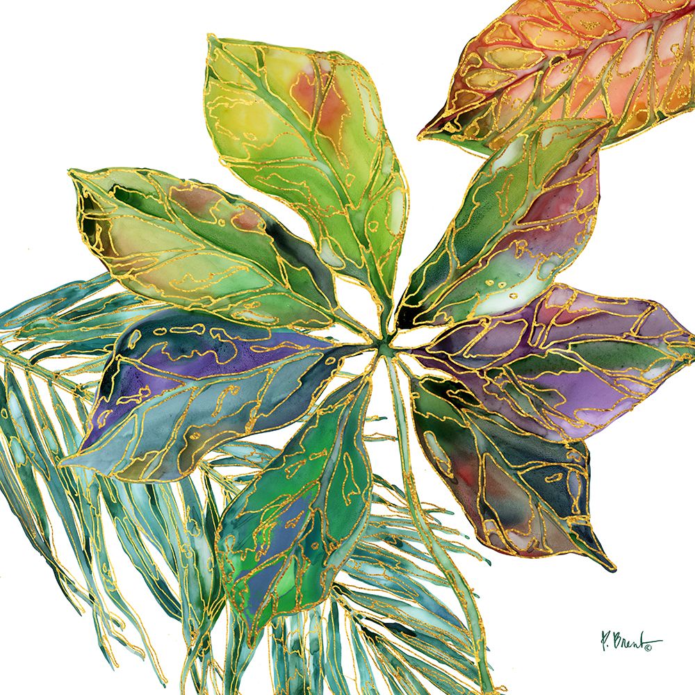 Spectrum Palm Fronds III art print by Paul Brent for $57.95 CAD