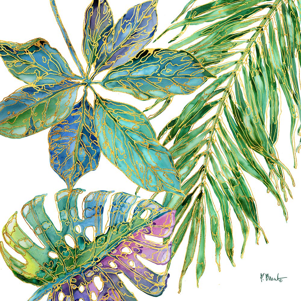 Spectrum Palm Fronds IV art print by Paul Brent for $57.95 CAD