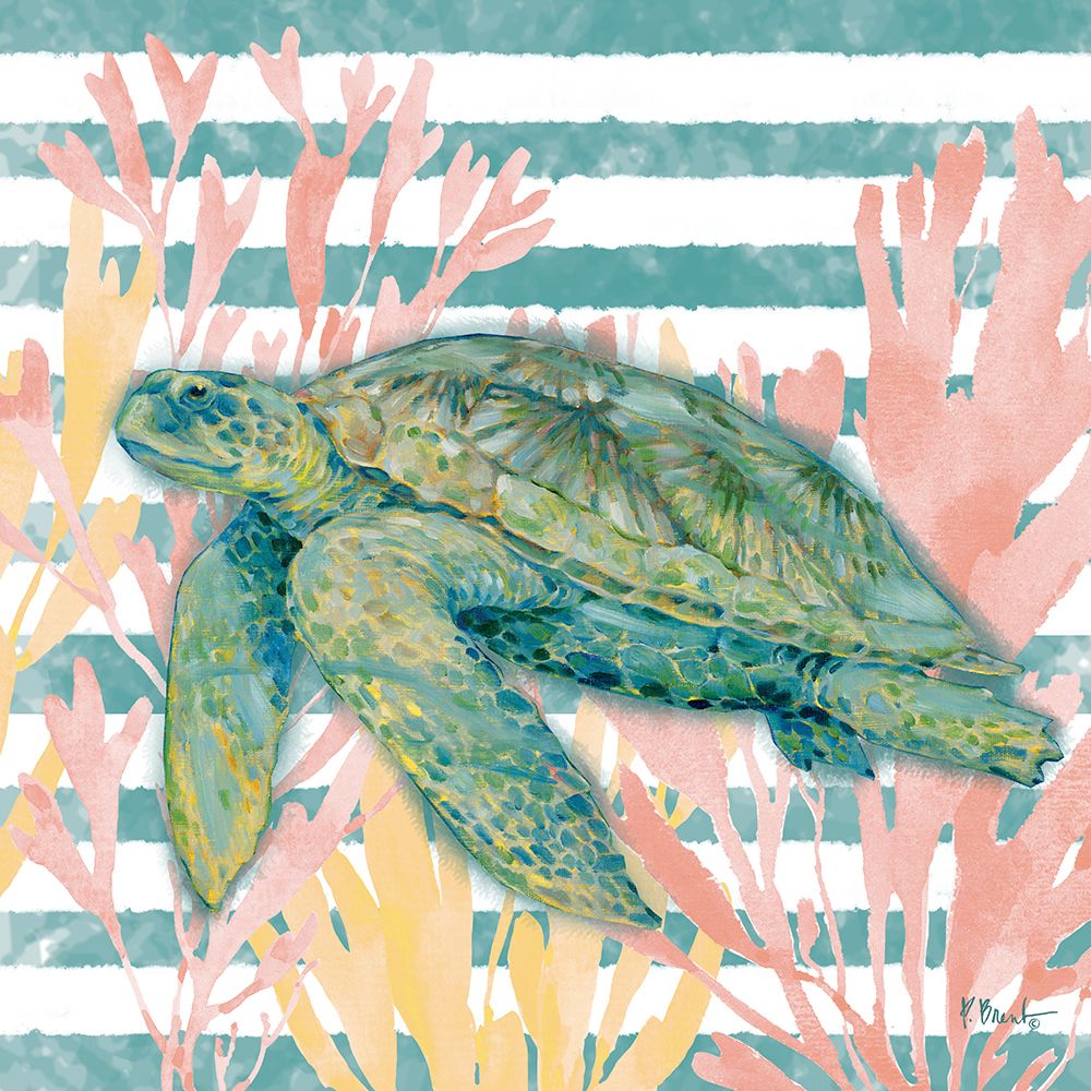 Aka Sea Turtle - Seaweed art print by Paul Brent for $57.95 CAD