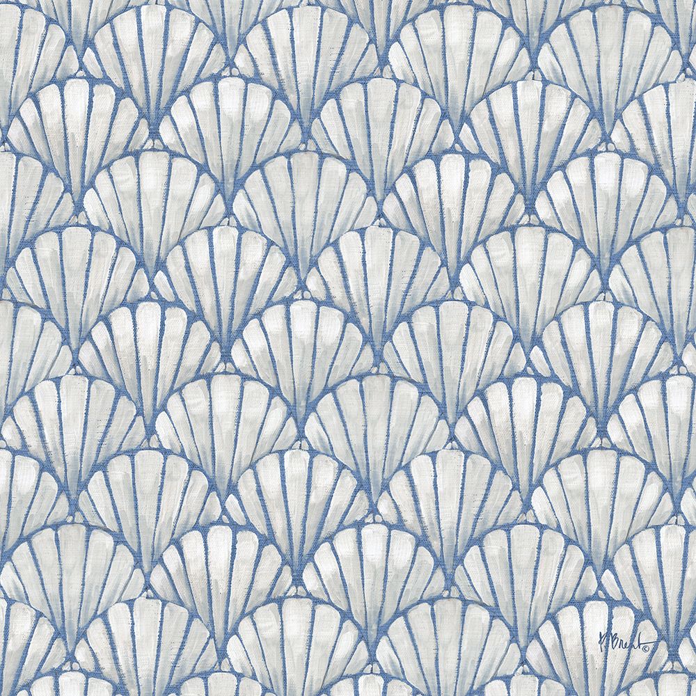 Deco Shell Pattern - Periwinkle art print by Paul Brent for $57.95 CAD