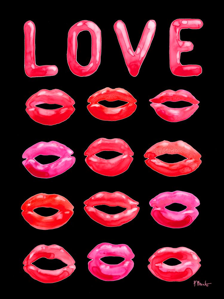 Lovers Day Vertical I - Black art print by Paul Brent for $57.95 CAD