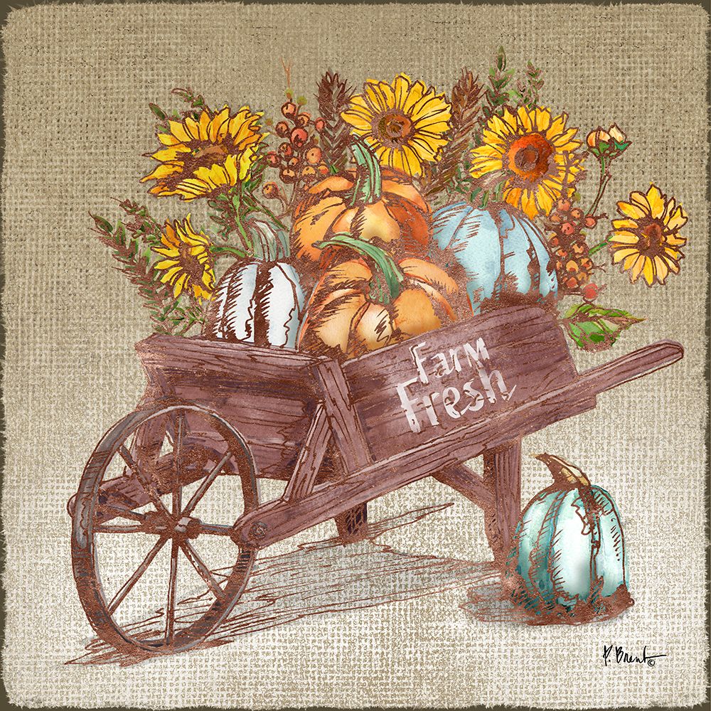 Harvest Wagon II art print by Paul Brent for $57.95 CAD