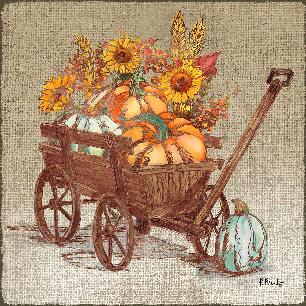 Harvest Wagon III art print by Paul Brent for $57.95 CAD