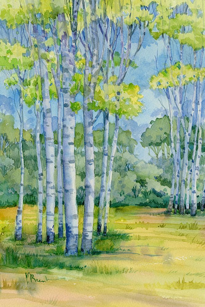Spring Scape Birch Forest art print by Paul Brent for $57.95 CAD