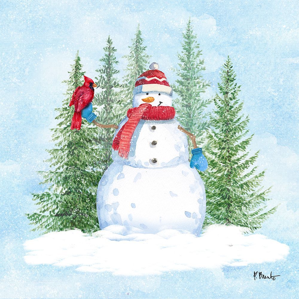 Snowman Forest I art print by Paul Brent for $57.95 CAD