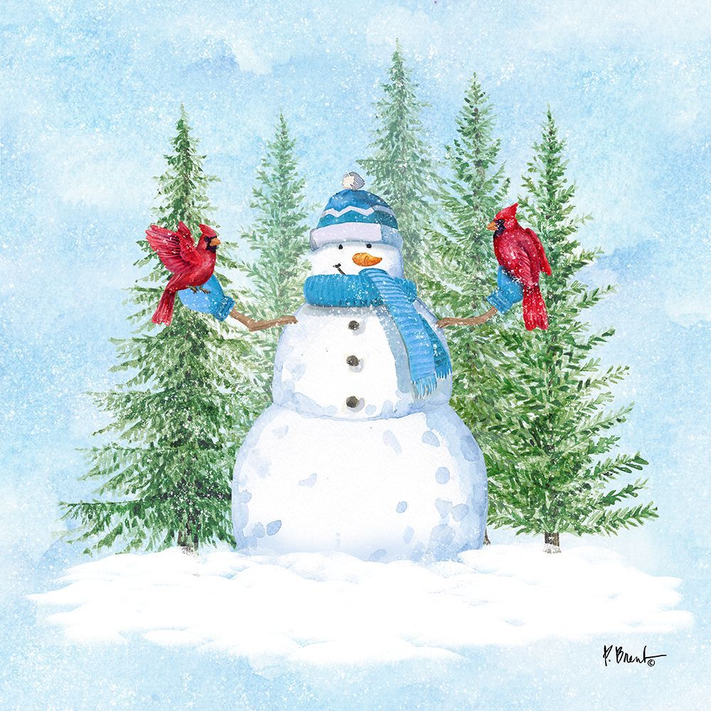 Snowman Forest II art print by Paul Brent for $57.95 CAD