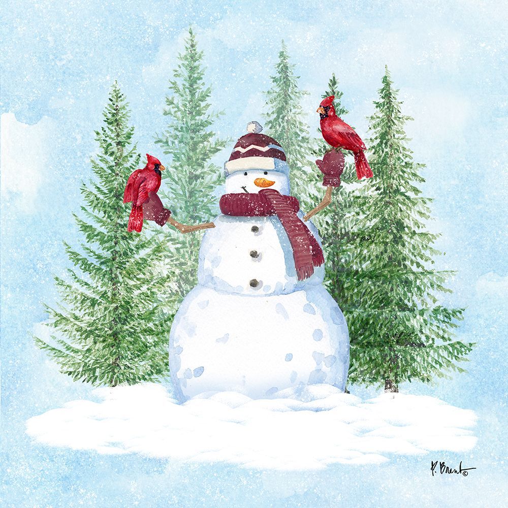 Snowman Forest III art print by Paul Brent for $57.95 CAD