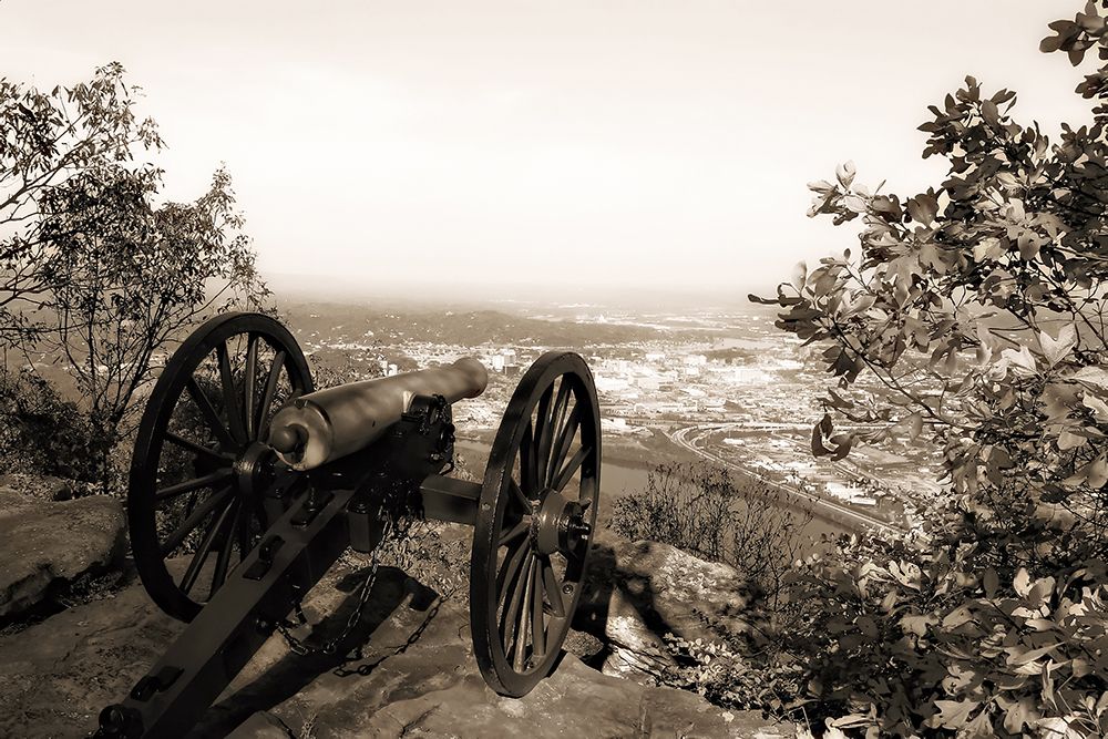 Lookout Cannon Sepia Glow art print by Rachel Lee for $57.95 CAD