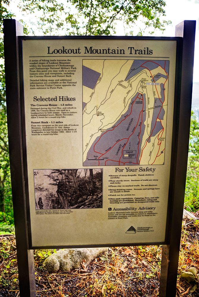 Lookout Mountain Trails Sign art print by Rachel Lee for $57.95 CAD