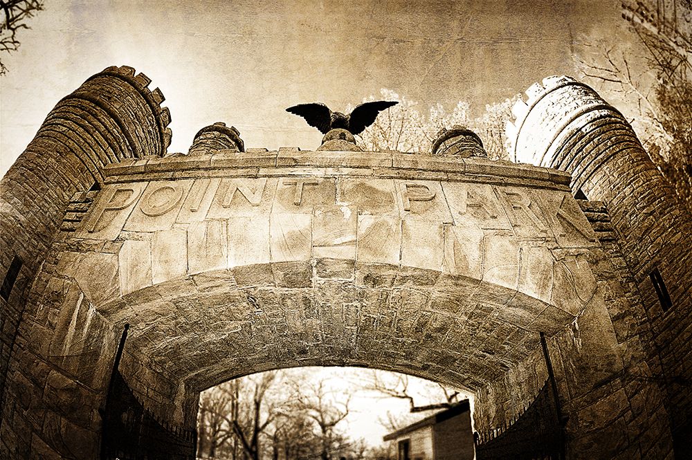 Point Park Gate Textured art print by Rachel Lee for $57.95 CAD
