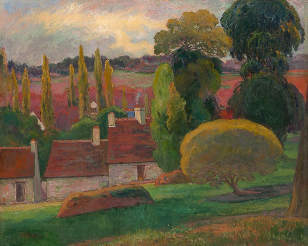 A Farm in Brittany_Paul Gaugin art print by Screendoor for $57.95 CAD