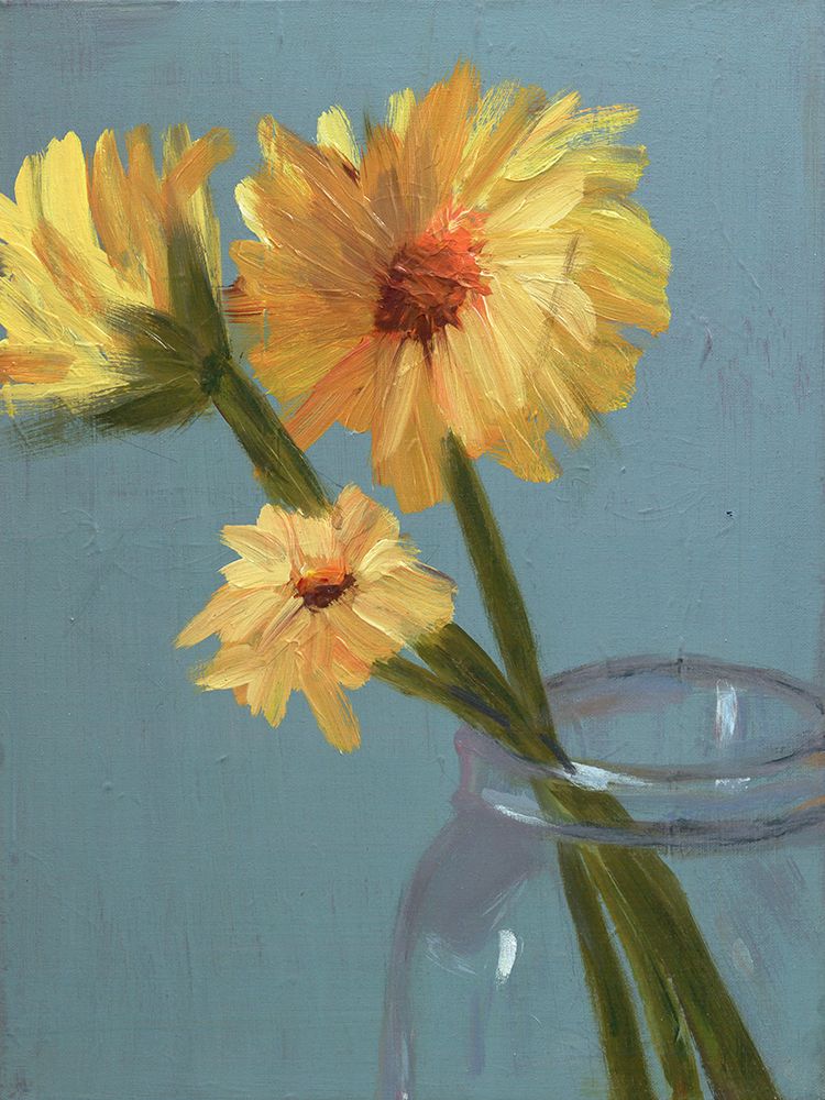 Yellow Flowers In Jar art print by Screendoor for $57.95 CAD