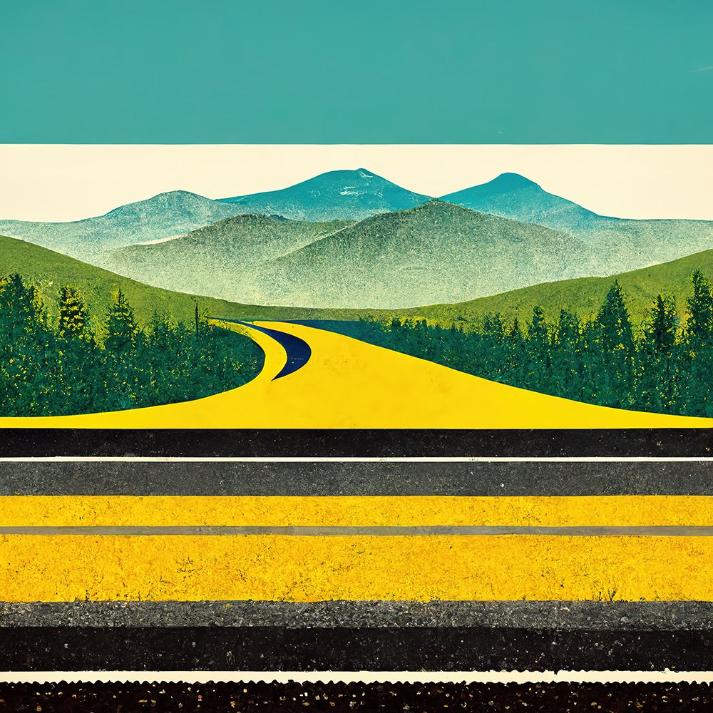 A Cheerful Drive 2 art print by Screendoor for $57.95 CAD