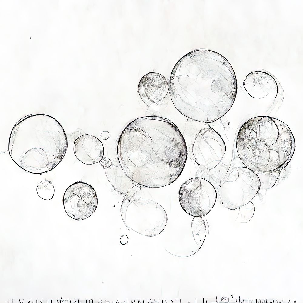 Bubbles 1 art print by Screendoor for $57.95 CAD