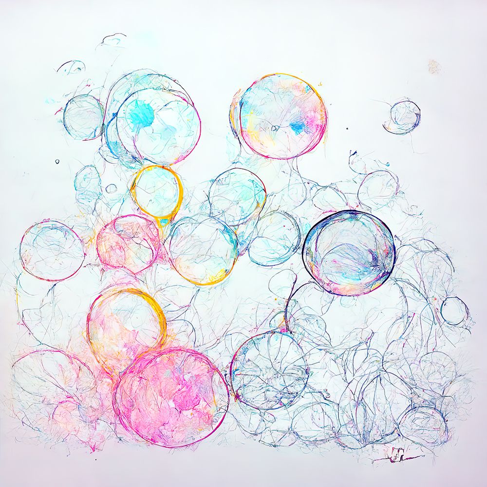 Bubbles 3 art print by Screendoor for $57.95 CAD