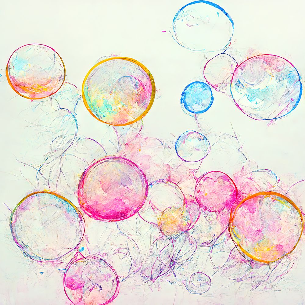 Bubbles 8 art print by Screendoor for $57.95 CAD