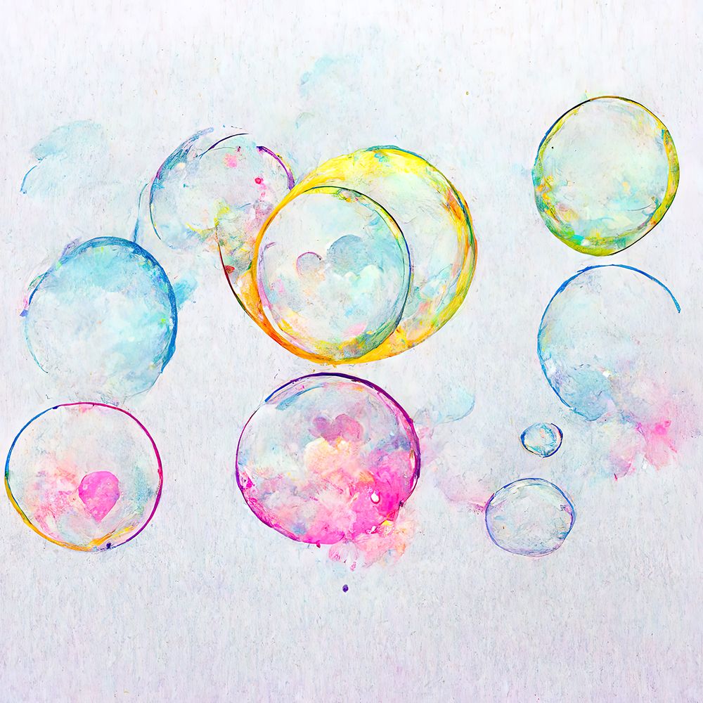 Bubbles 9 art print by Screendoor for $57.95 CAD