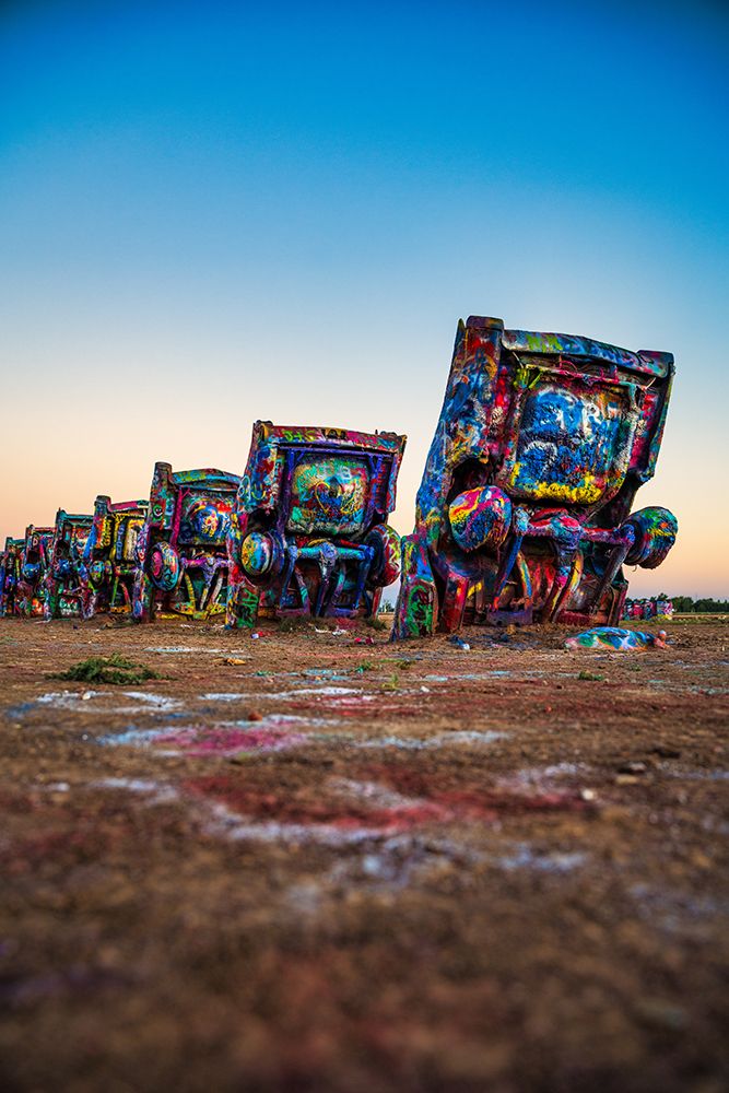 Cadillac Ranch 3 Vertical art print by Will Malone for $57.95 CAD