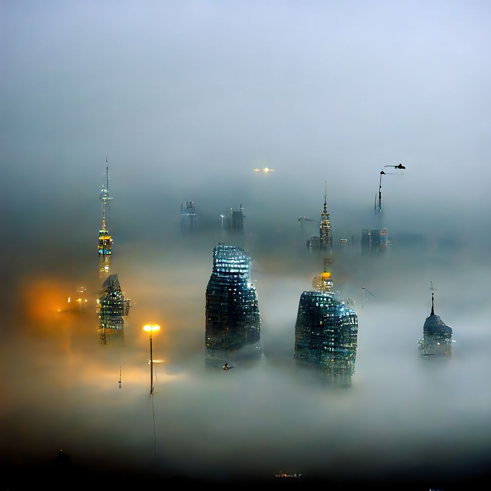 Engulfed in Fog art print by Screendoor for $57.95 CAD