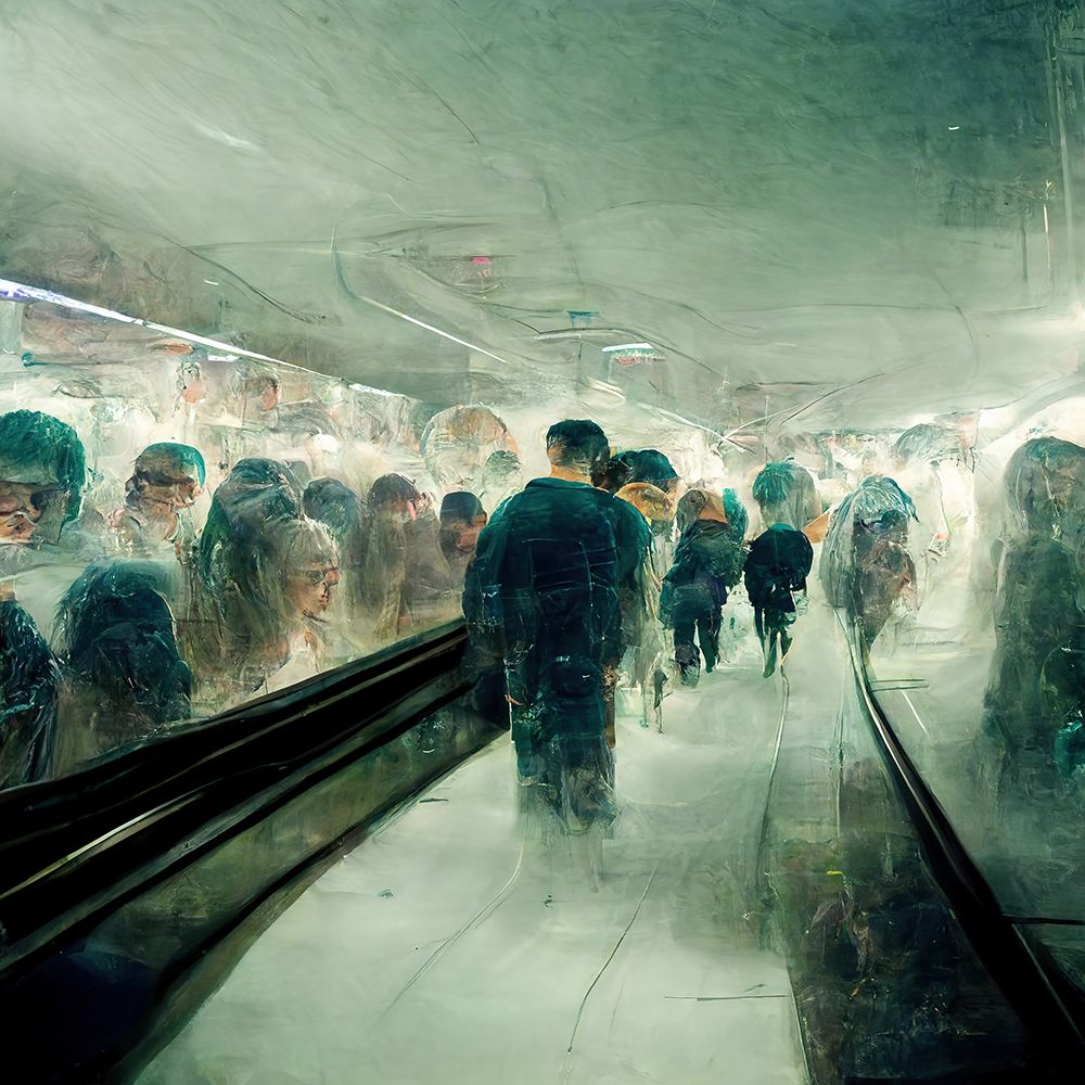 Futuristic City Subway 3 art print by Screendoor for $57.95 CAD