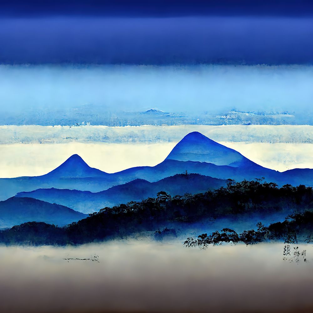 Mountain Layers 1 art print by Screendoor for $57.95 CAD