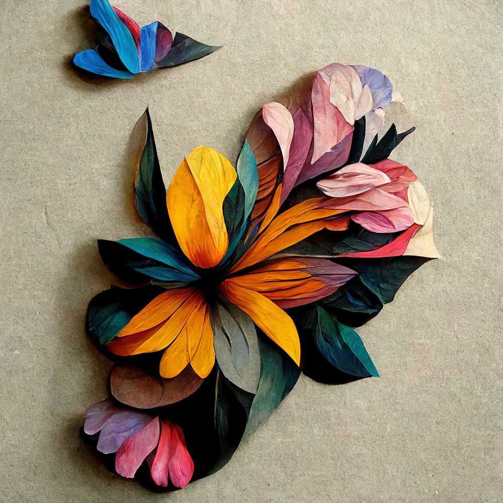Paper Flowers 11 art print by Screendoor for $57.95 CAD