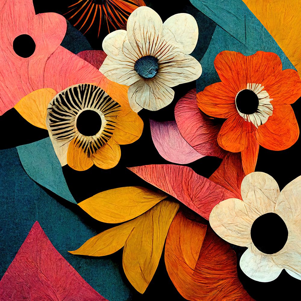 Paper Flowers 13 art print by Screendoor for $57.95 CAD