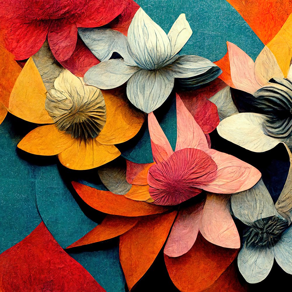 Paper Flowers 14 art print by Screendoor for $57.95 CAD