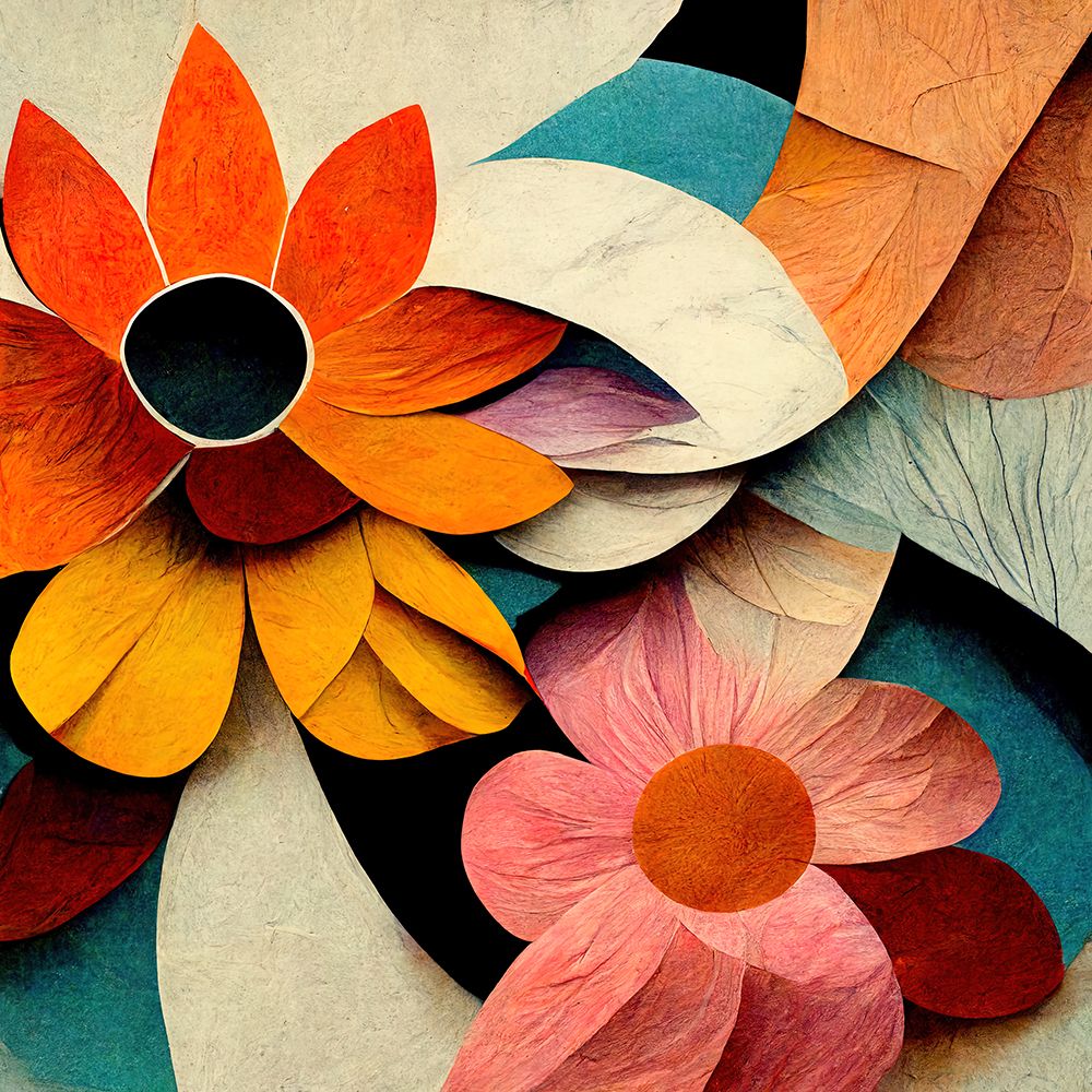 Paper Flowers 18 art print by Screendoor for $57.95 CAD