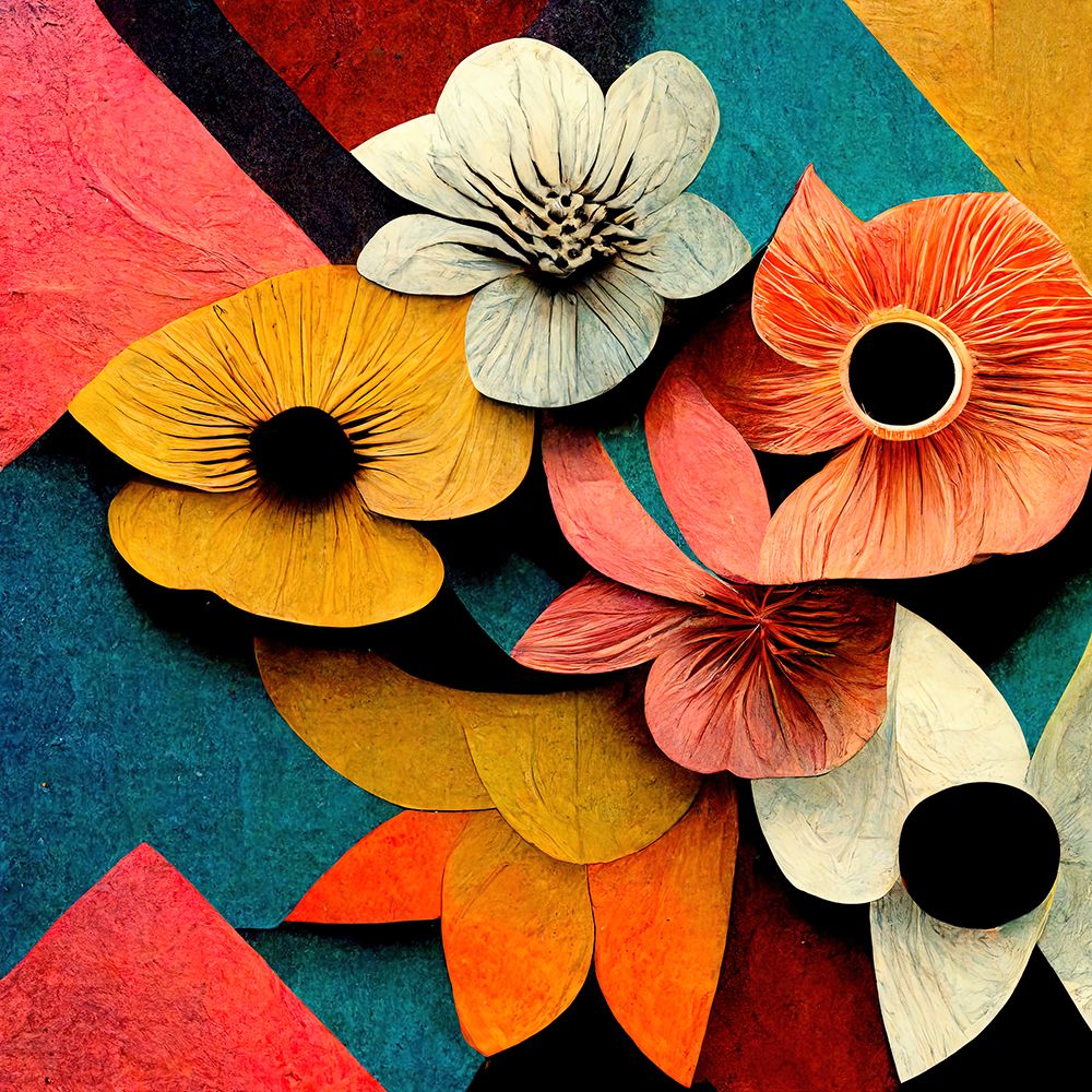 Paper Flowers 3 art print by Screendoor for $57.95 CAD