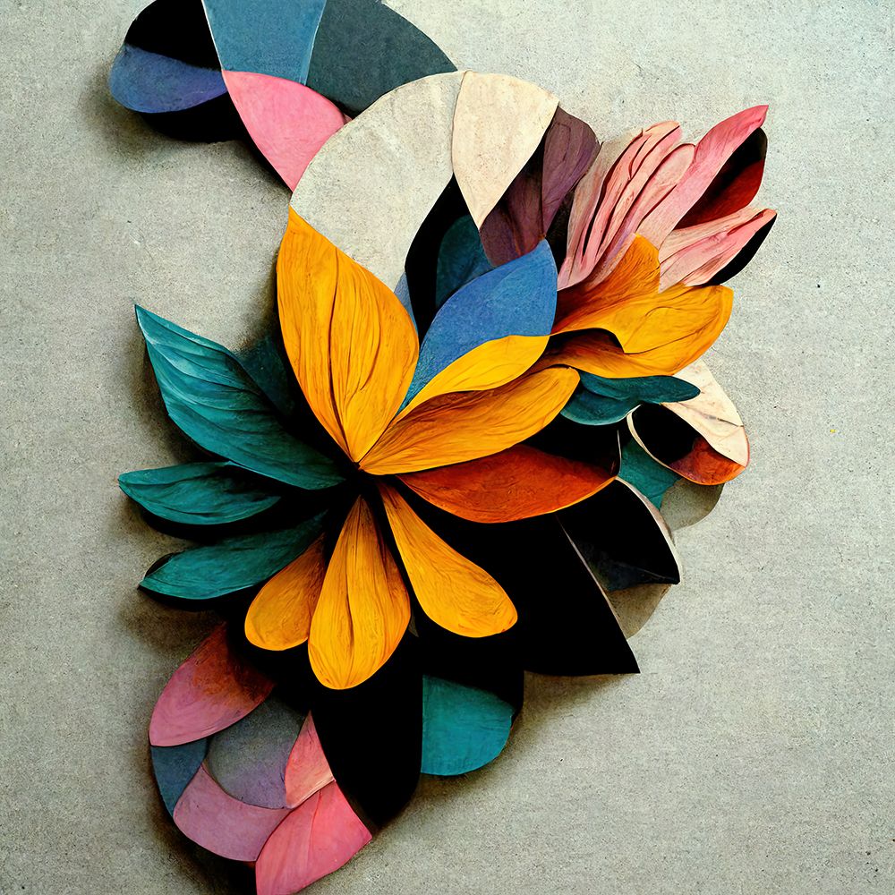 Paper Flowers 4 art print by Screendoor for $57.95 CAD