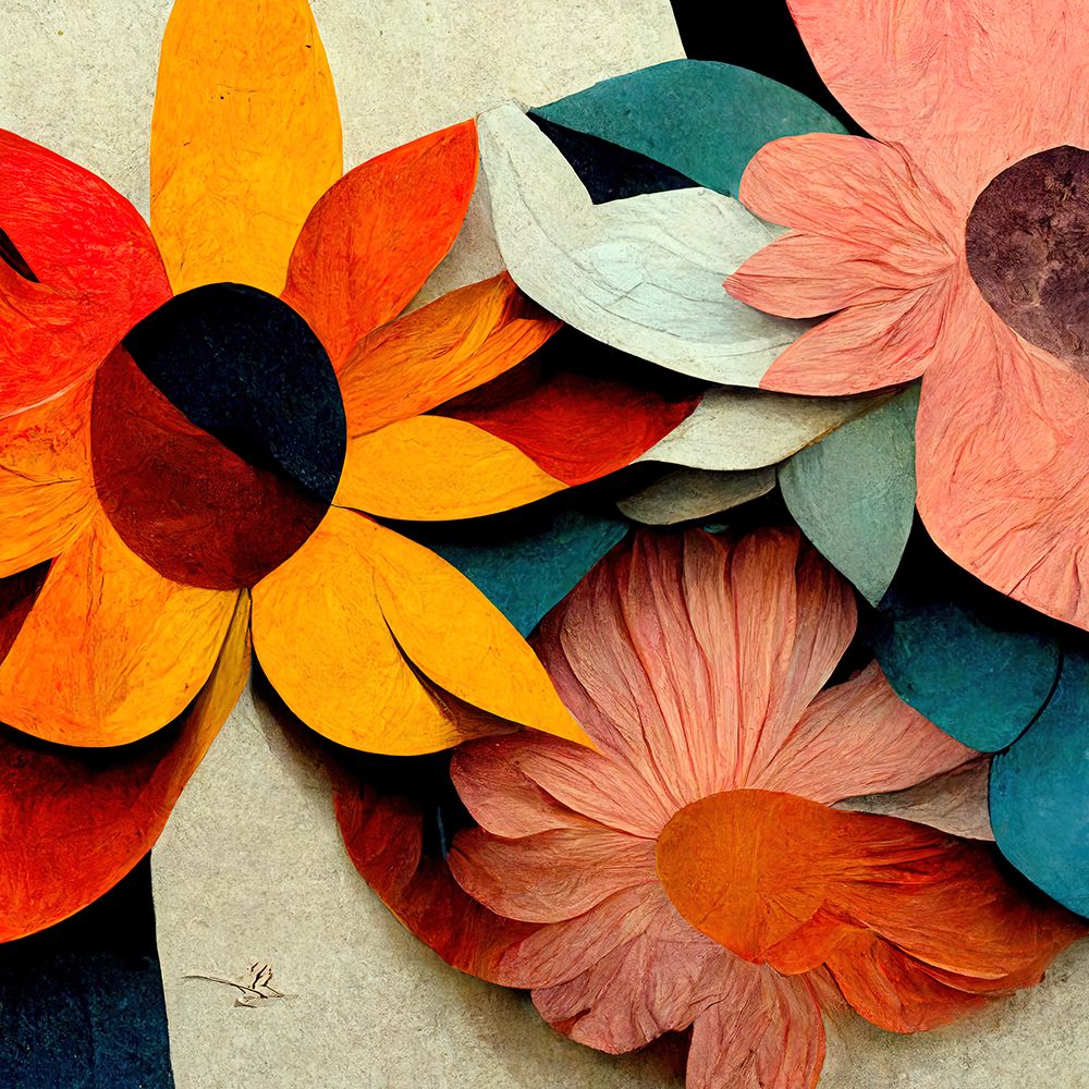 Paper Flowers 6 art print by Screendoor for $57.95 CAD