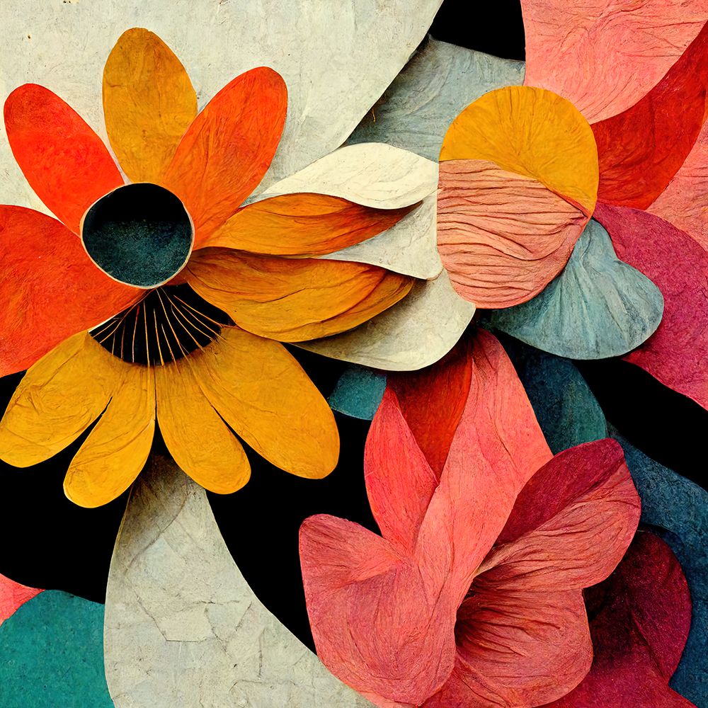 Paper Flowers 7 art print by Screendoor for $57.95 CAD