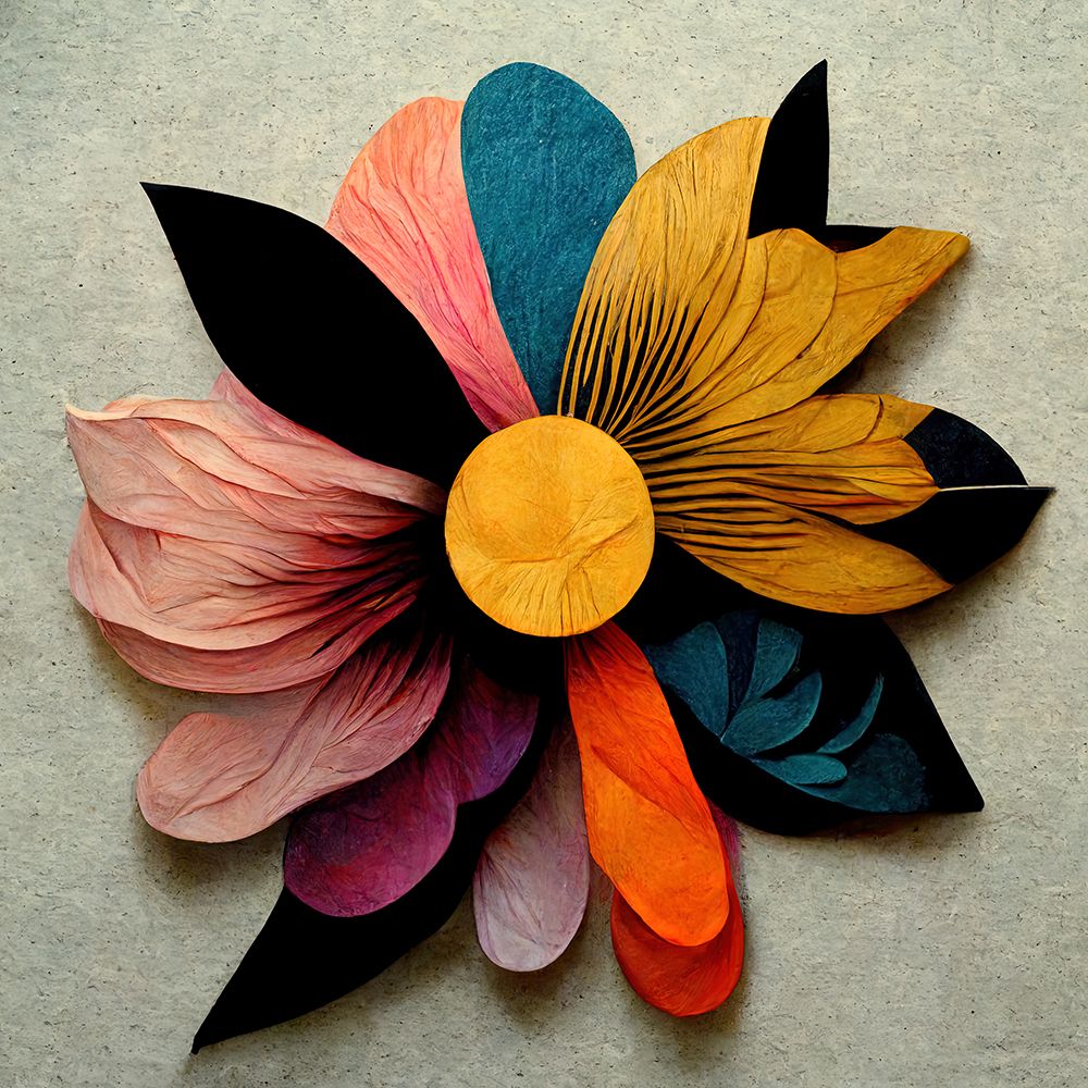 Paper Flowers 8 art print by Screendoor for $57.95 CAD