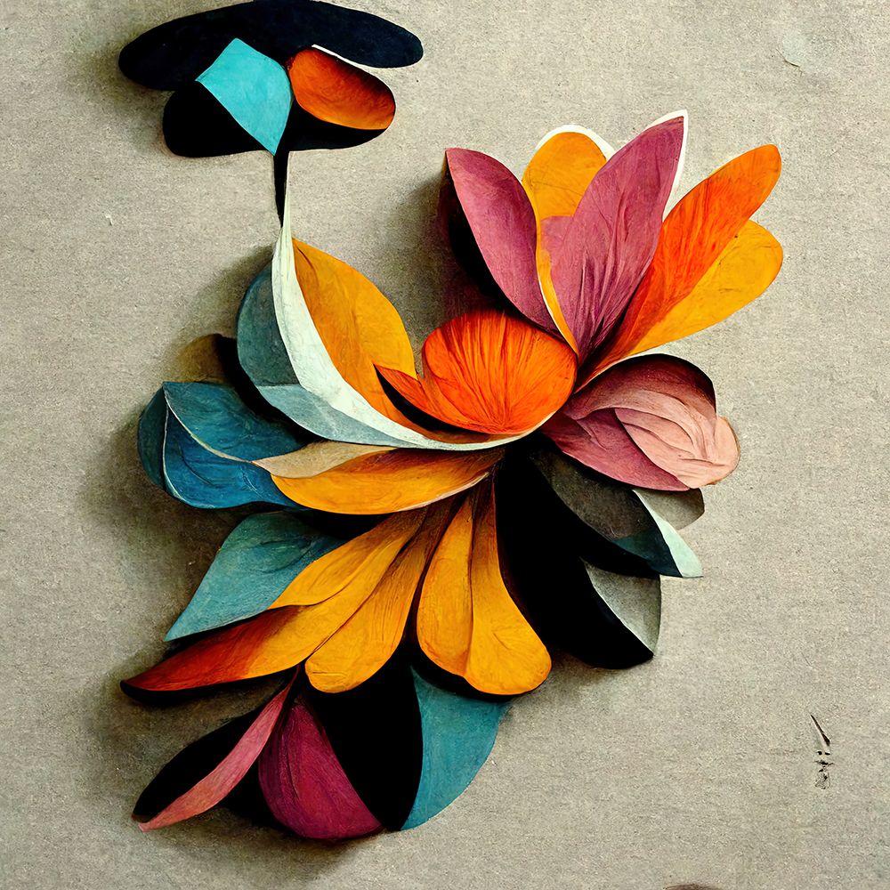 Paper Flowers 9 art print by Screendoor for $57.95 CAD
