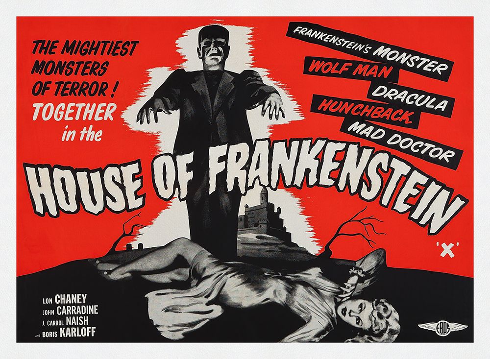House Of Frankenstein art print by Screendoor for $57.95 CAD