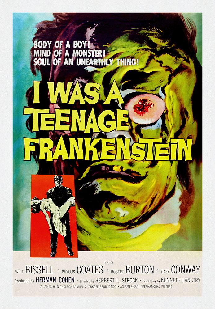 I Was A Teenage Frankenstein art print by Screendoor for $57.95 CAD