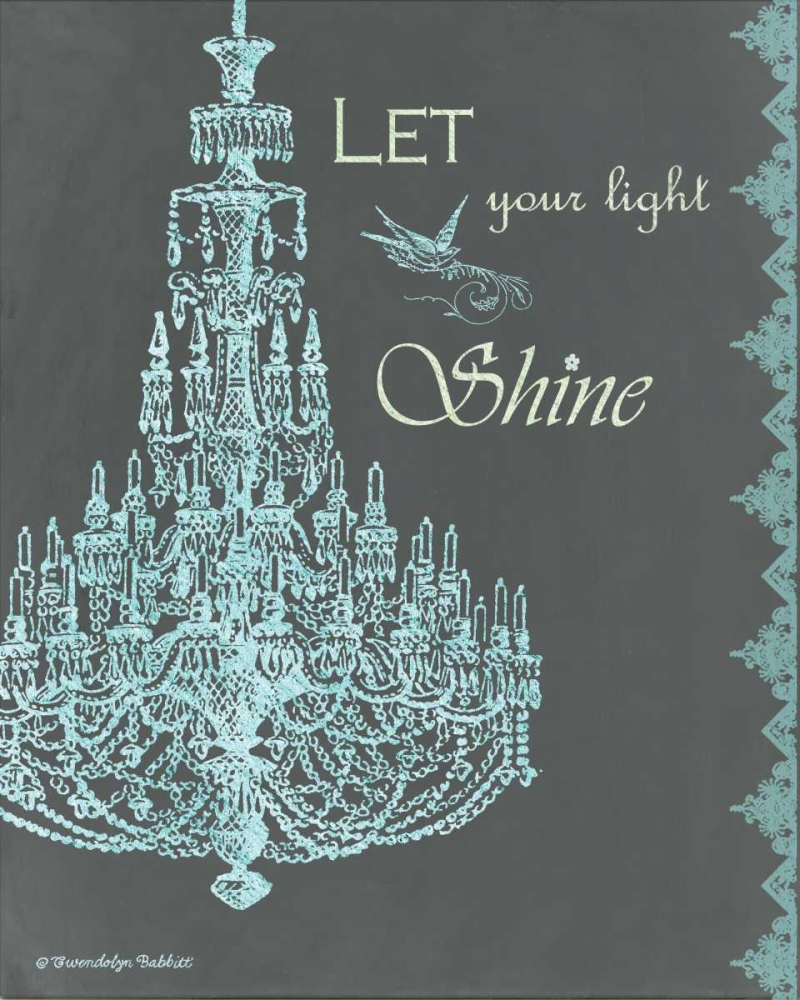 Chandelier Light II art print by Gwendolyn Babbitt for $57.95 CAD