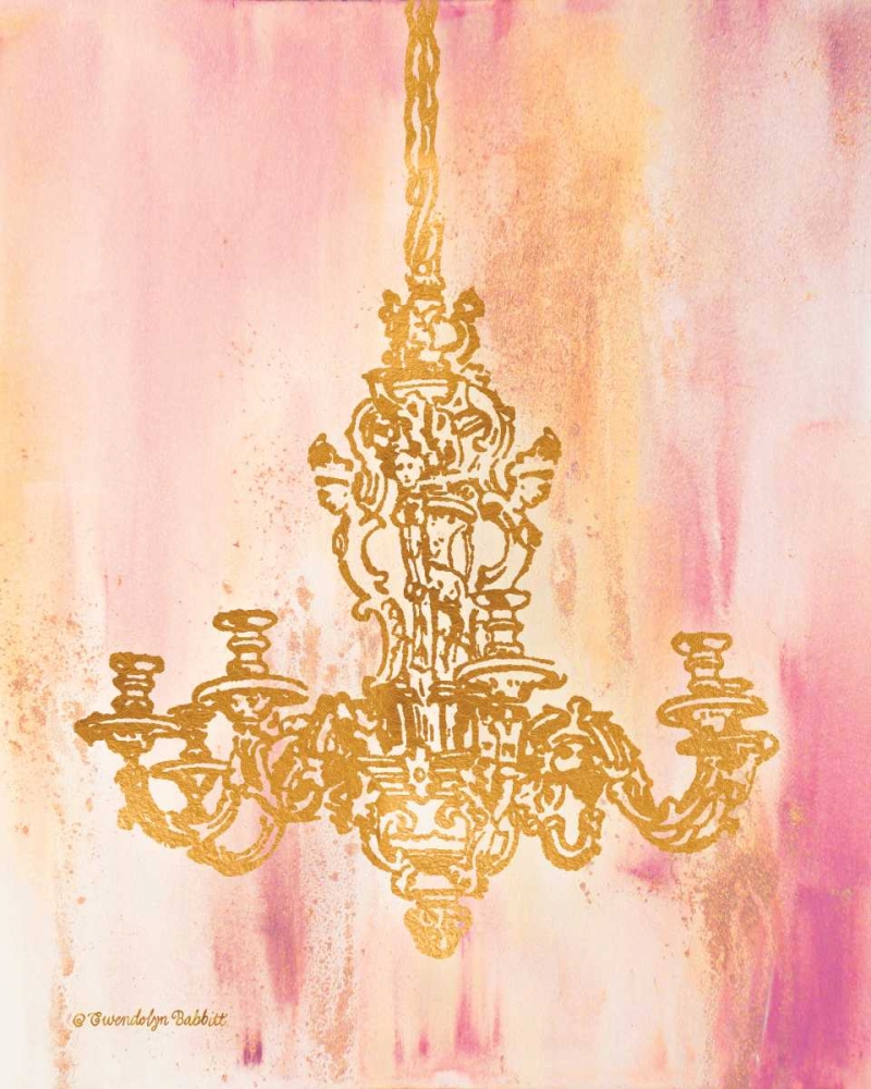 Pink and Gold I art print by Gwendolyn Babbitt for $57.95 CAD