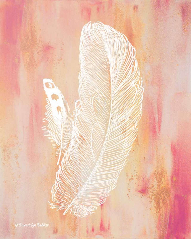 Whimsical Feathers I art print by Gwendolyn Babbitt for $57.95 CAD