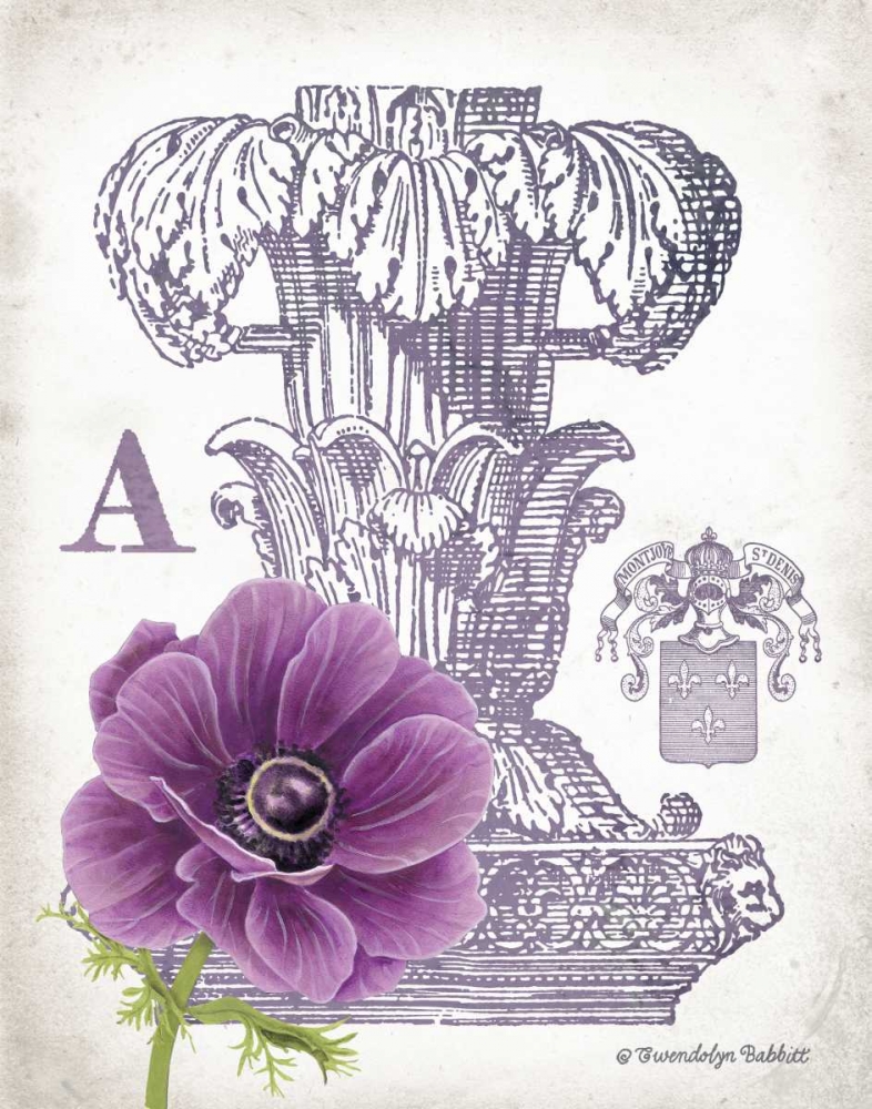 Column and Flower A art print by Gwendolyn Babbitt for $57.95 CAD