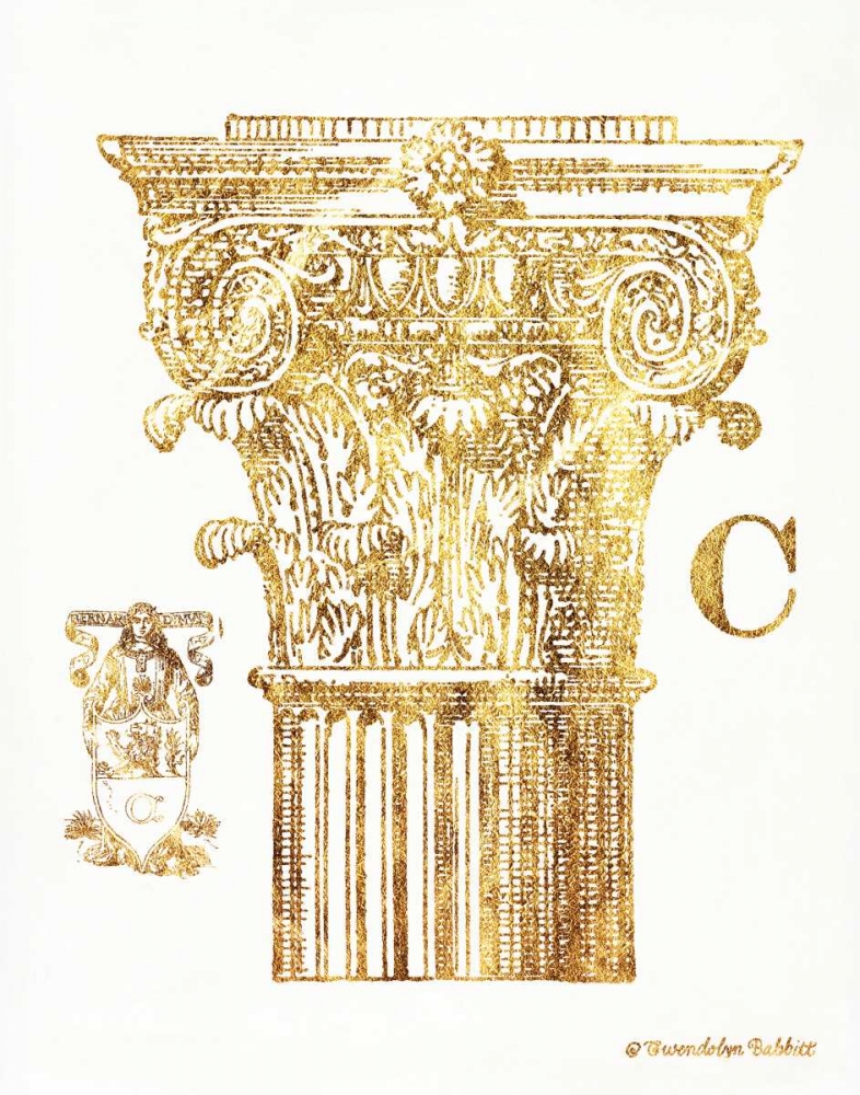 Gold Column C art print by Gwendolyn Babbitt for $57.95 CAD
