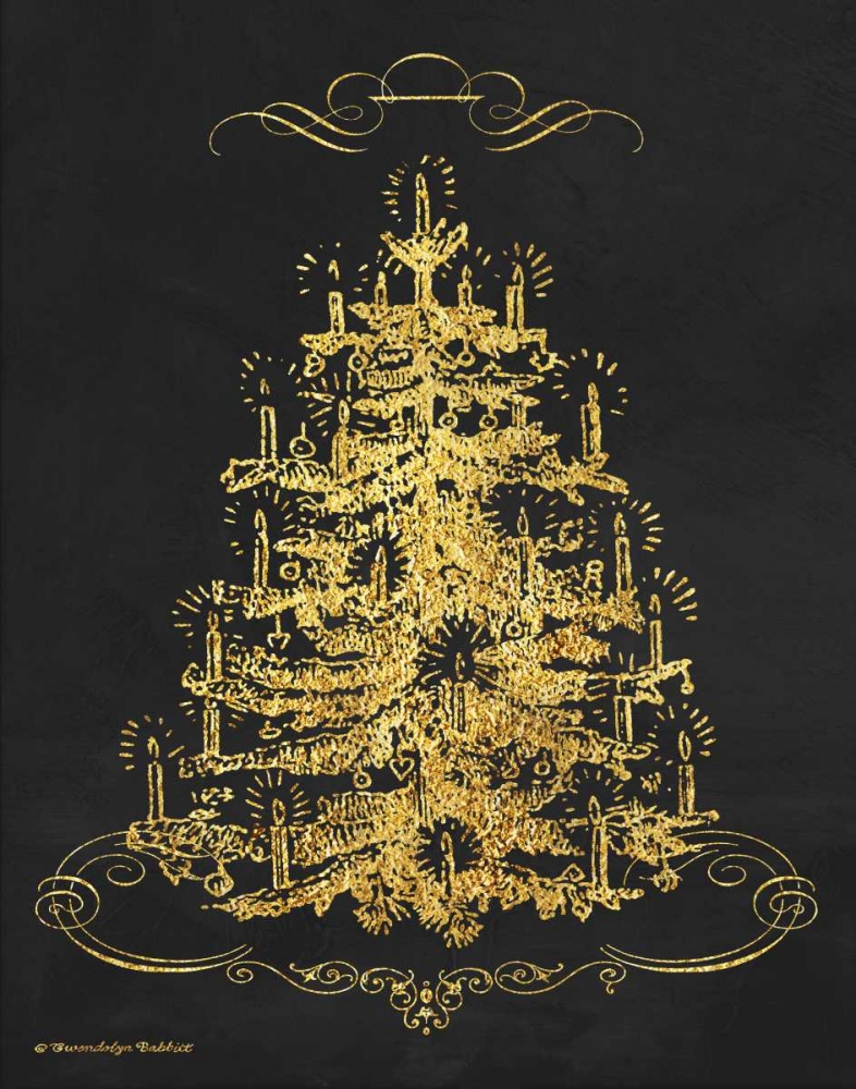 Gold Tree II art print by Gwendolyn Babbitt for $57.95 CAD
