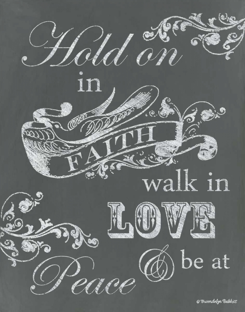 Hold on in Faith art print by Gwendolyn Babbitt for $57.95 CAD