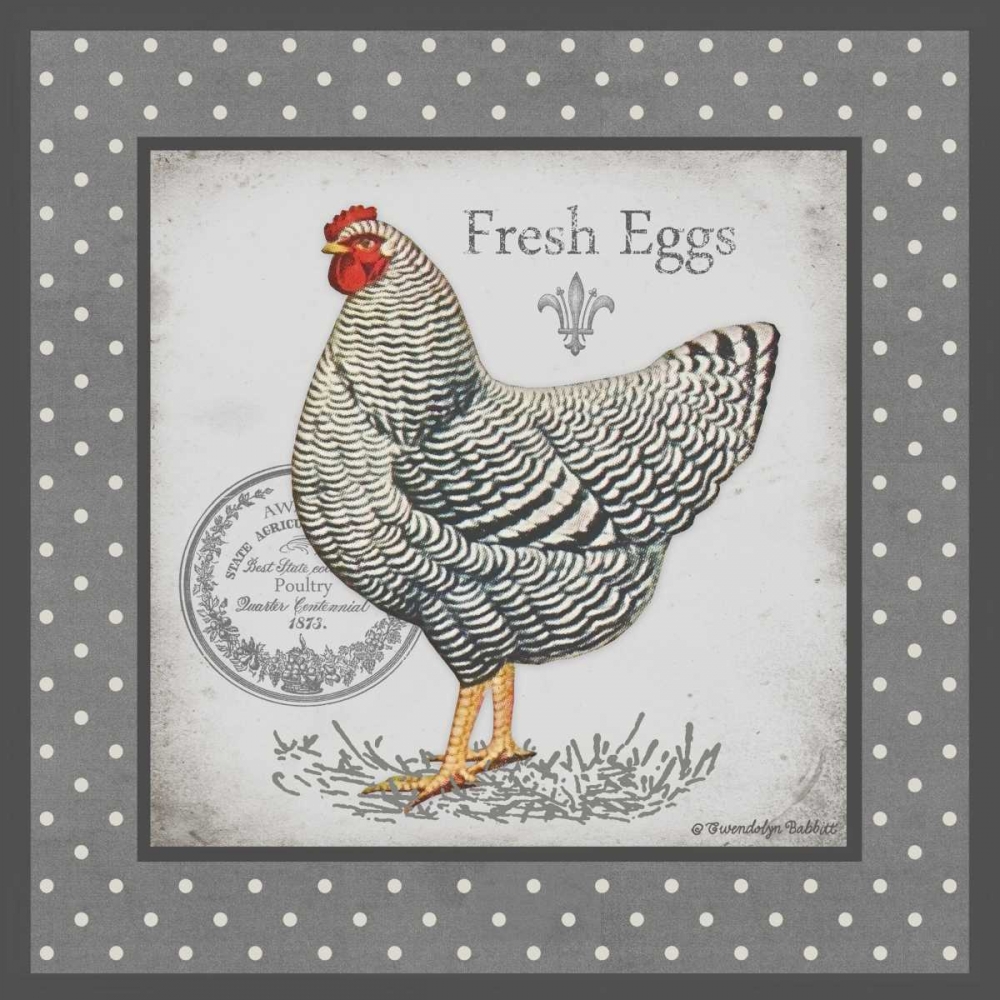 Farm Fresh Eggs II art print by Gwendolyn Babbitt for $57.95 CAD