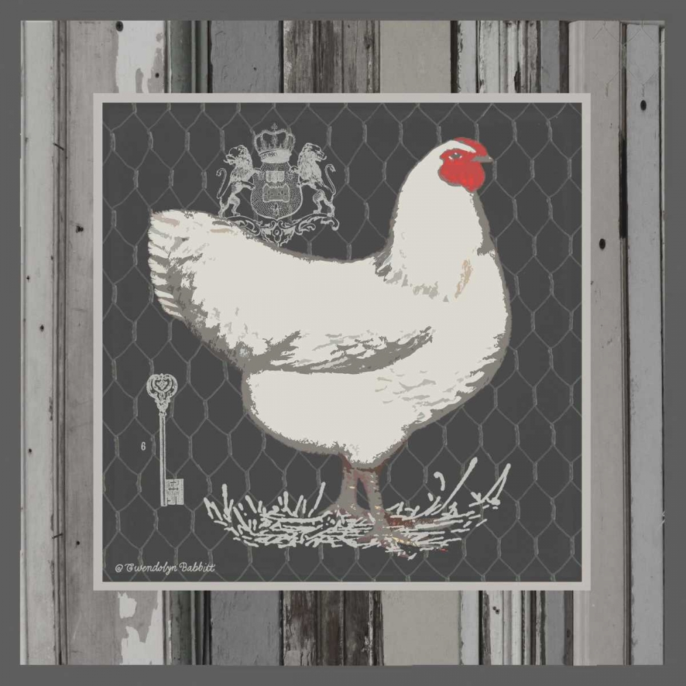 White Hen art print by Gwendolyn Babbitt for $57.95 CAD