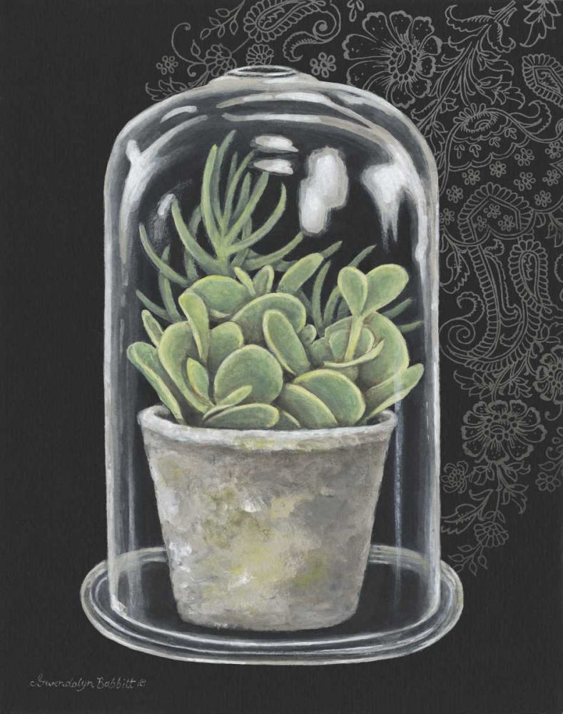 Succulent in Cloche I art print by Gwendolyn Babbitt for $57.95 CAD