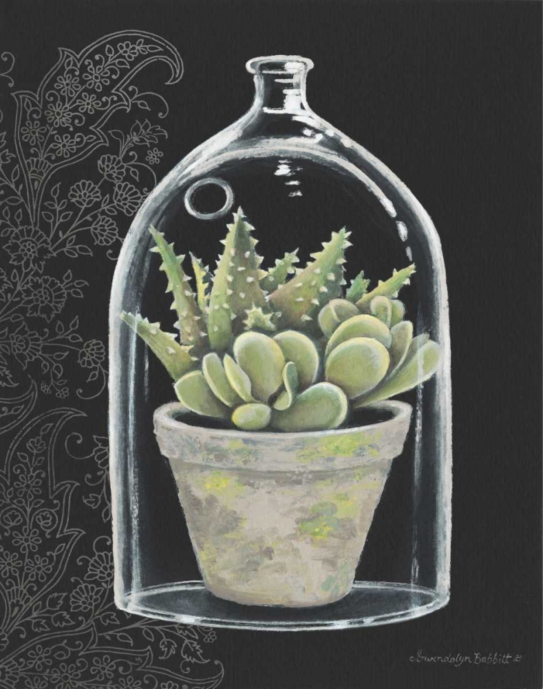 Succulent in Cloche II art print by Gwendolyn Babbitt for $57.95 CAD