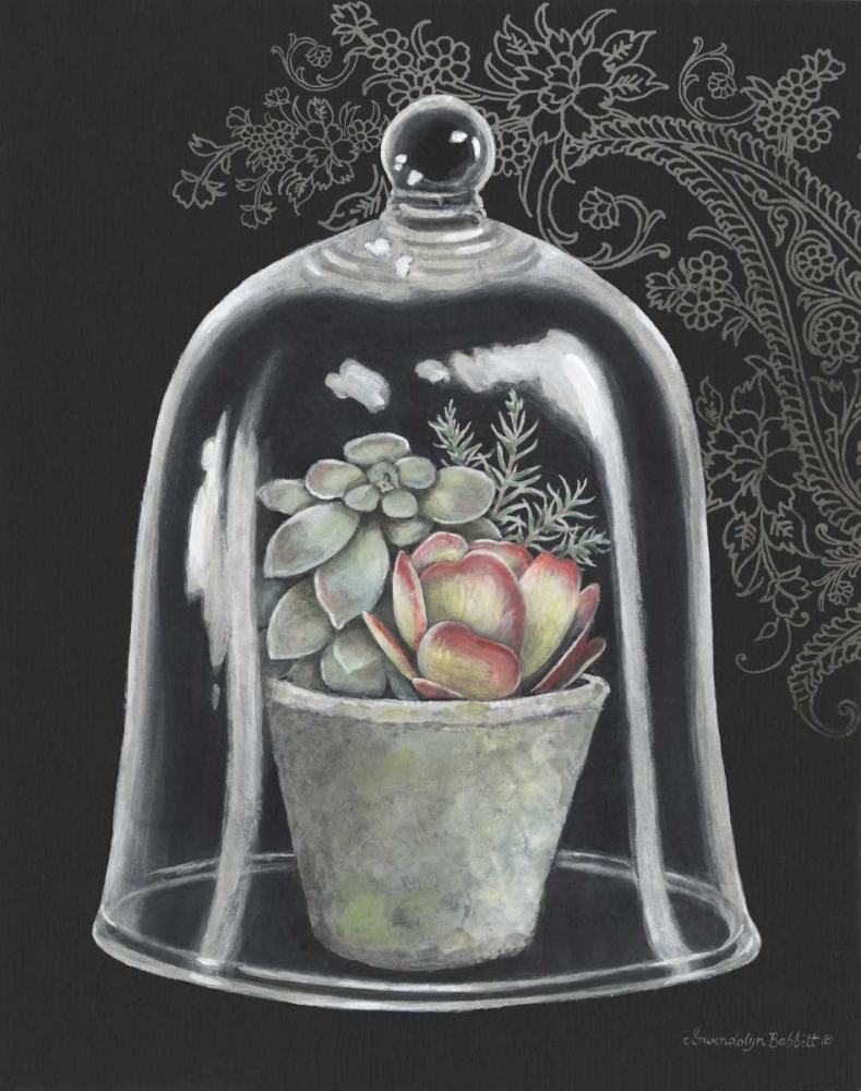 Succulent in Cloche IV art print by Gwendolyn Babbitt for $57.95 CAD